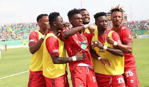 Goal celebration from the porcupine worriors
